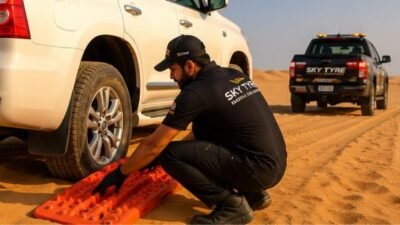 Car Stuck in Sand Dubai