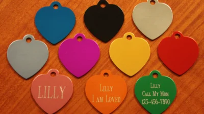 Custom Heart Tags