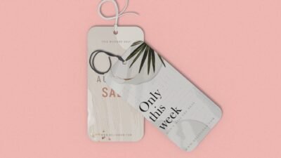 custom rounded corner tags wholesale