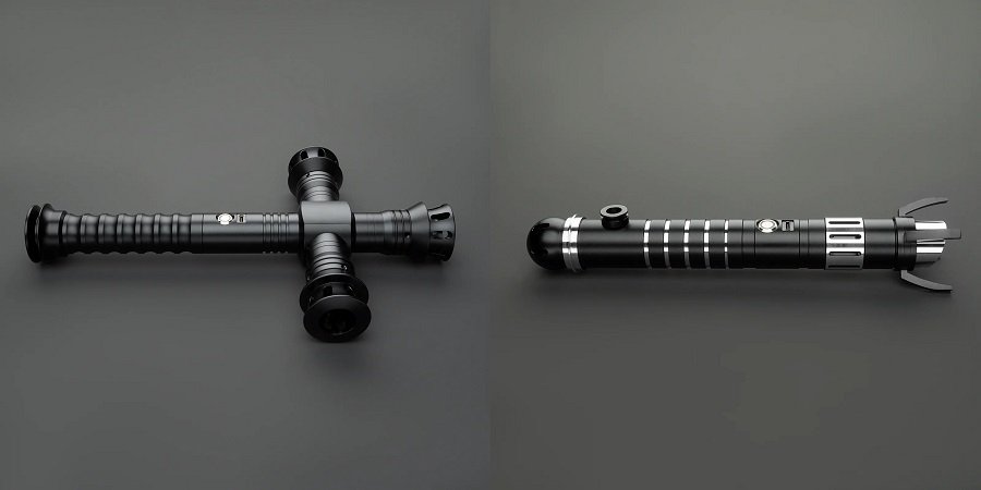 black lightsaber