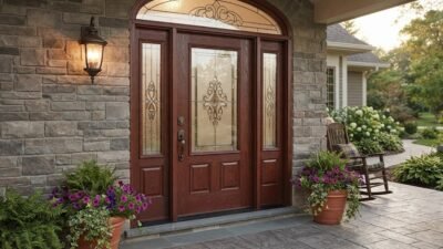 fiberglass front door