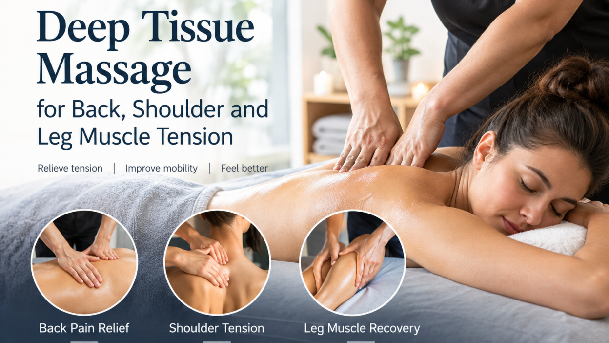 Deep Tissue Massage for Back, Shoulder & Leg Tension