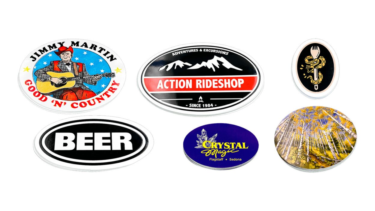 Custom Oval Decals
