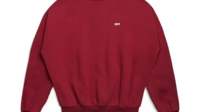 6PM CREWNECK WINE RED