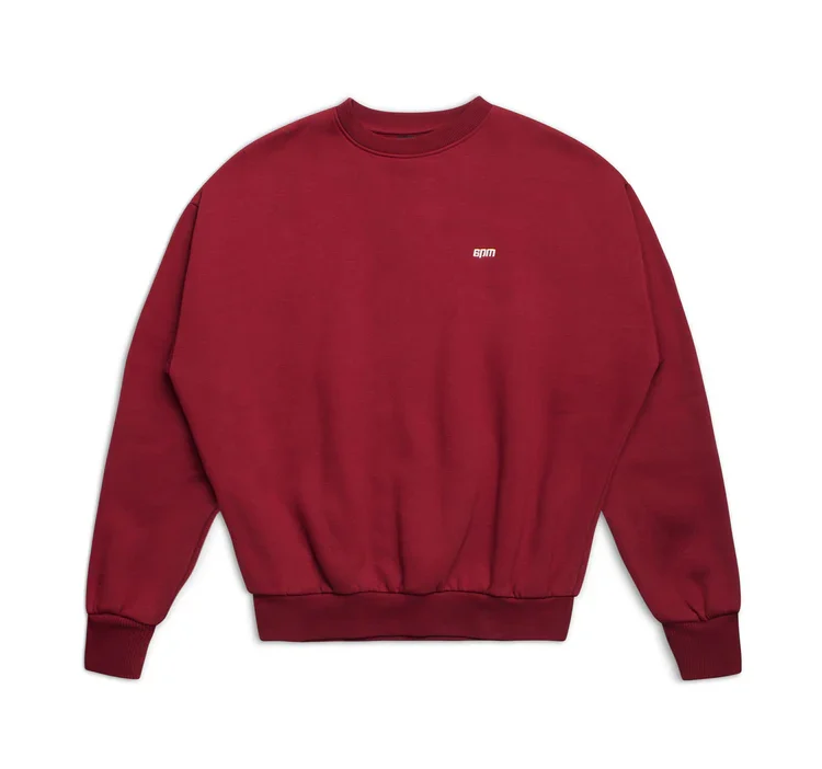 6PM CREWNECK WINE RED