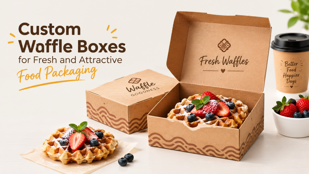 Custom Waffle Boxes for Fresh and Attractive Food Packaging