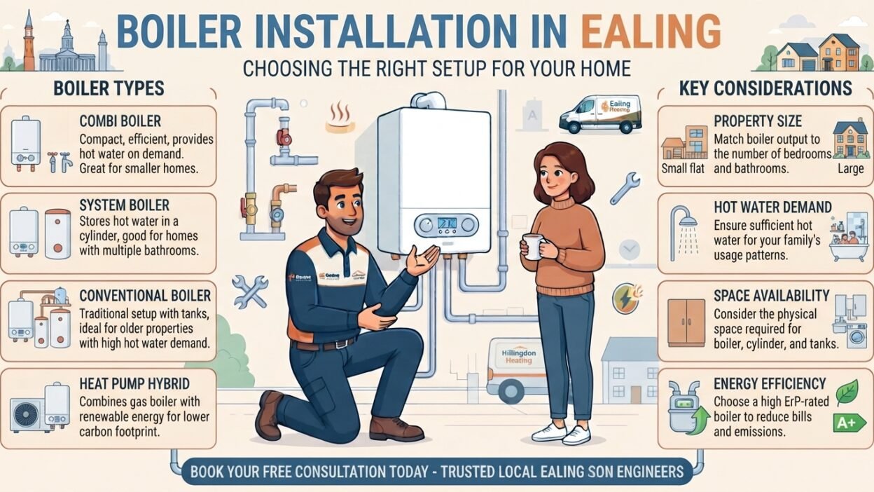 Boiler Installation in Ealing | Choosing the Right Setup for Your Home