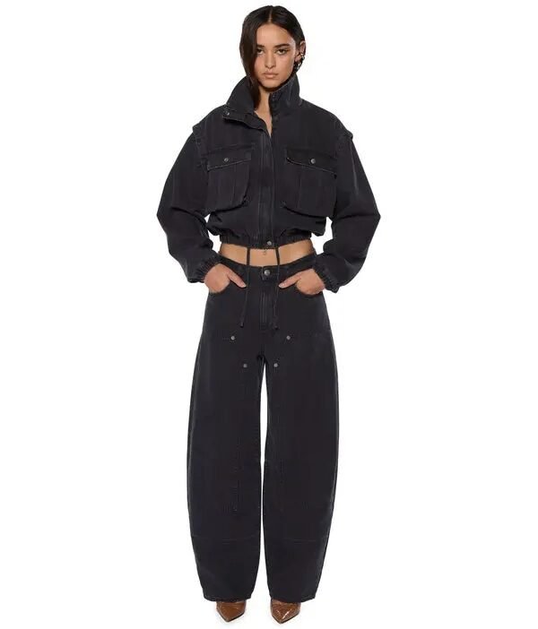 KSUBI BARREL JEAN CARPENTER BLACK