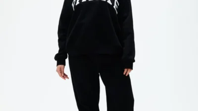Parke Varsity Mockneck Black
