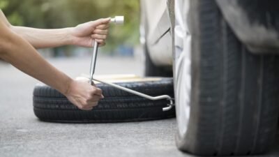 flat tire change