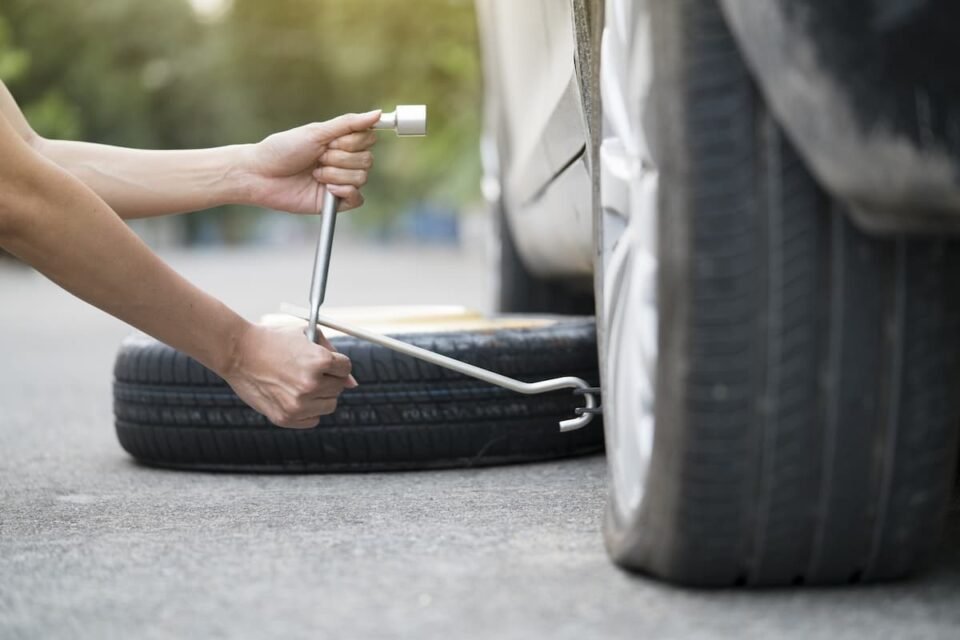 flat tire change