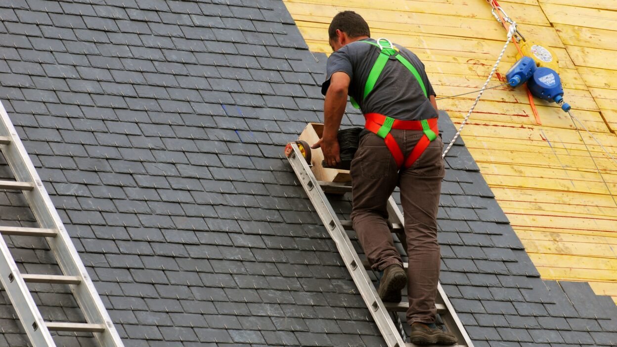 shingle and rubber roof