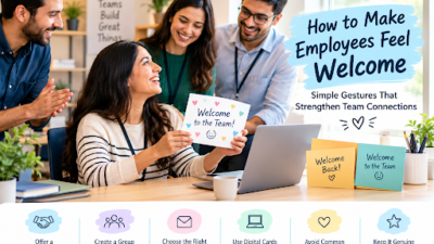 welcome card for new employee